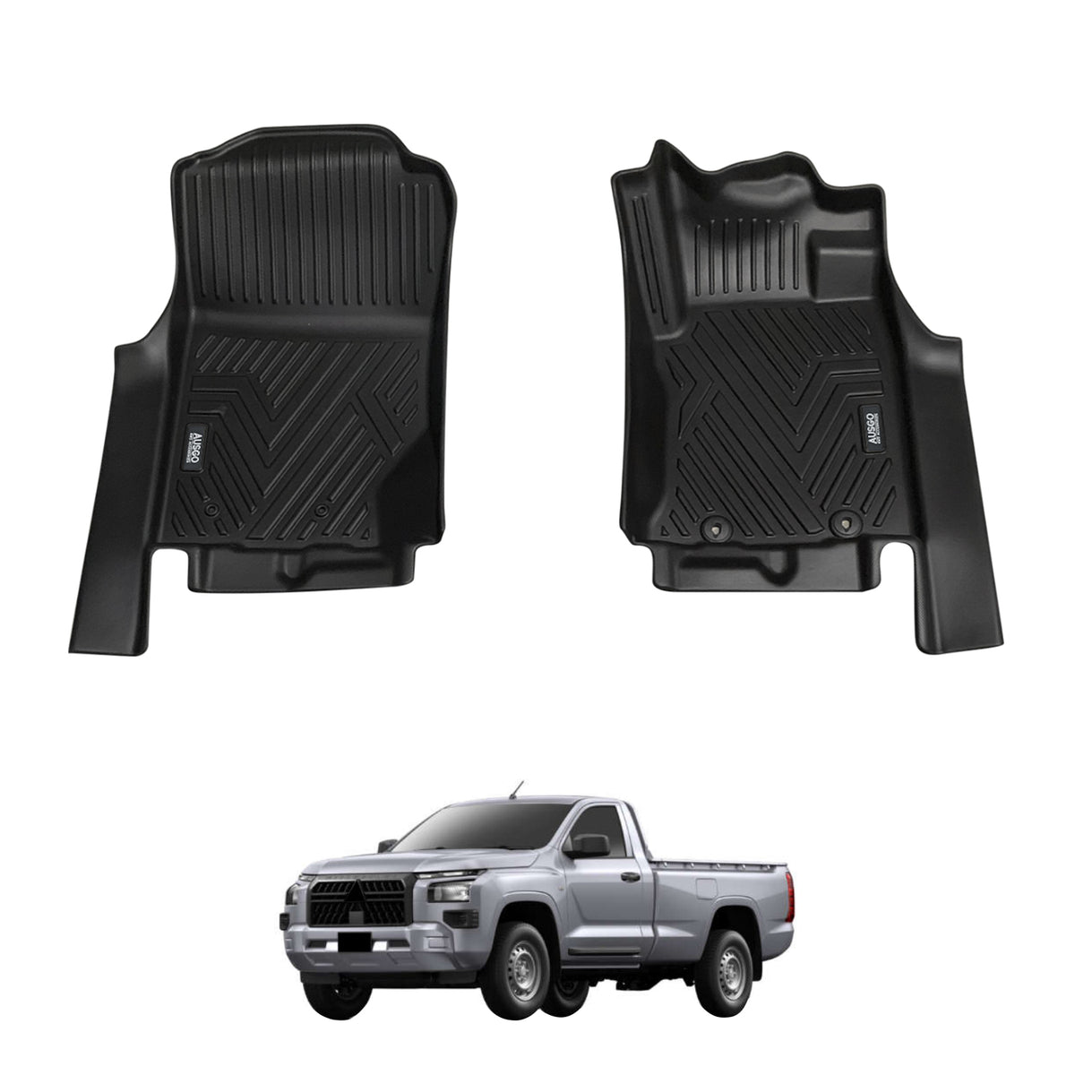 5D Car Floor Mats for Mitsubishi Triton MV Next-Gen Single Cab 2024-Onwards