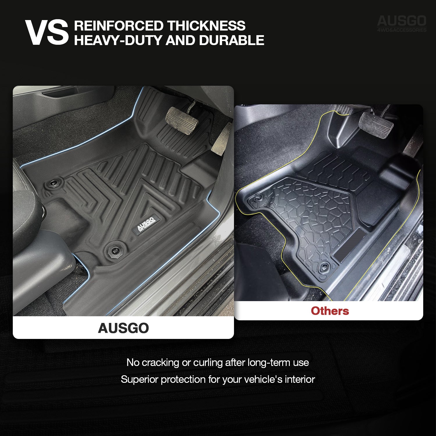 5D Car Floor Mats for Nissan Navara NP300 D23 Dual Cab 2015-Onwards