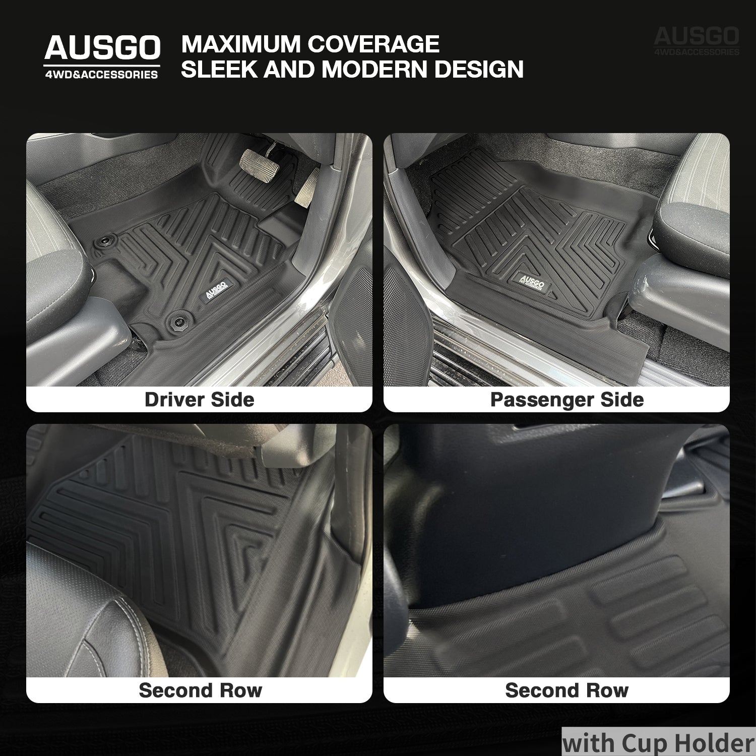5D Car Floor Mats for Nissan Navara NP300 D23 Dual Cab 2015-Onwards