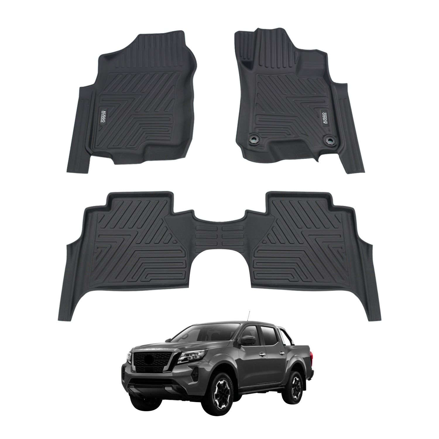5D Car Floor Mats for Nissan Navara NP300 D23 Dual Cab 2015-Onwards