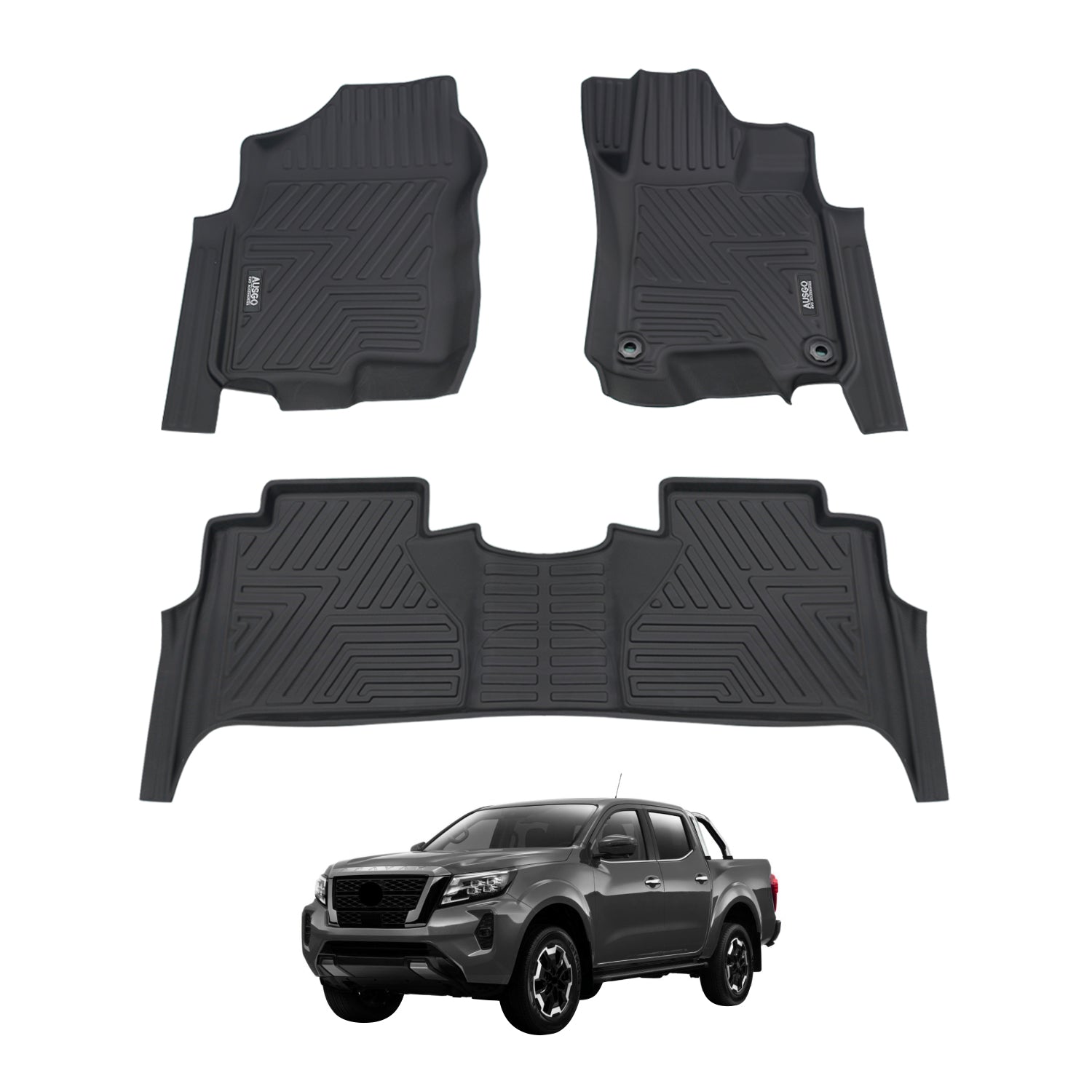 5D Car Floor Mats for Nissan Navara NP300 D23 Dual Cab 2015-Onwards