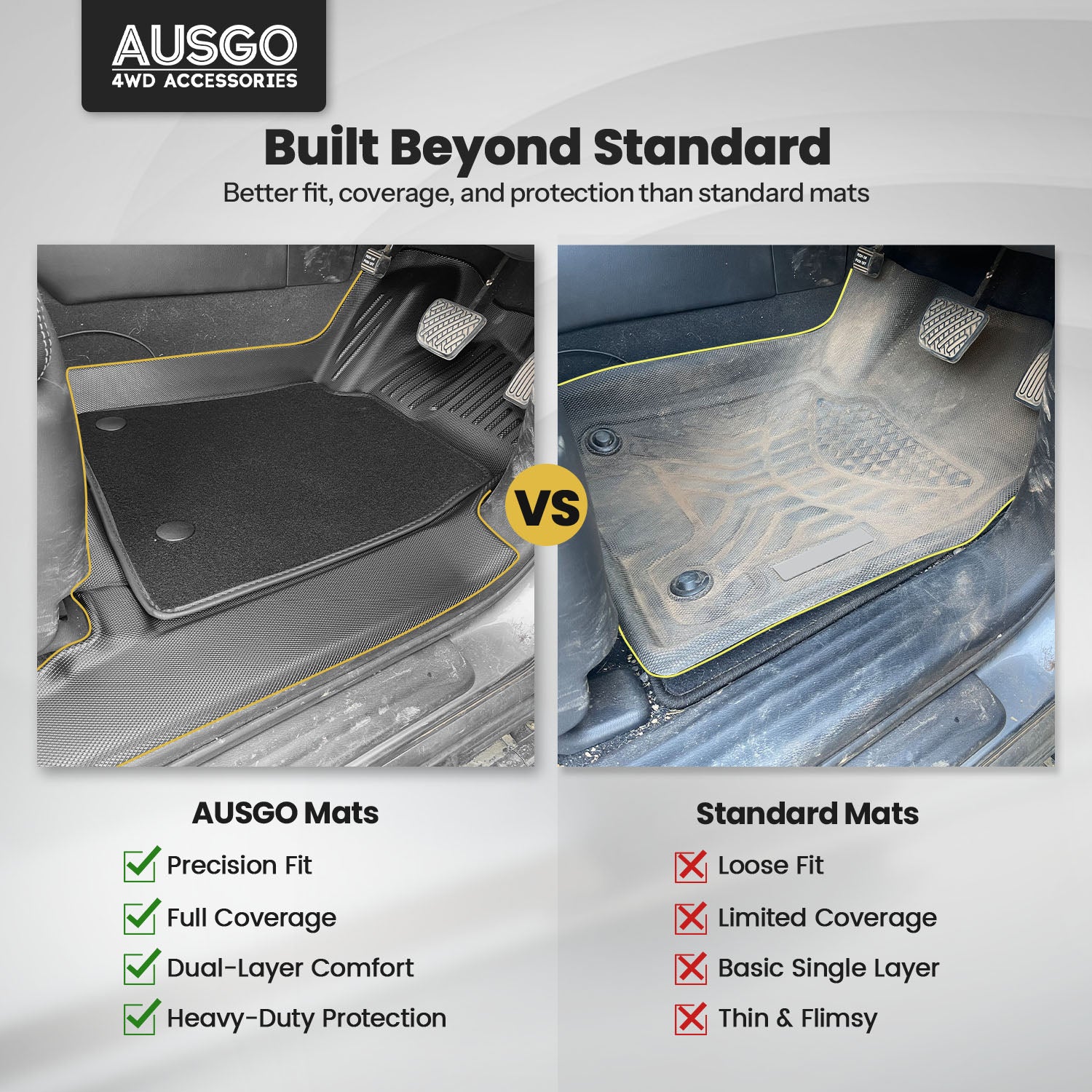 Double-Layer Car Floor Mats for Infiniti QX80 Z62 2015-2019