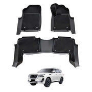 Double-Layer Car Floor Mats for Nissan Patrol Y62 2012-Onwards