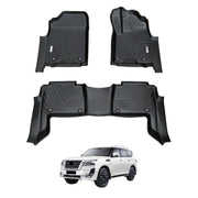 5D Car Floor Mats for Nissan Patrol Y62 2012-Onwards