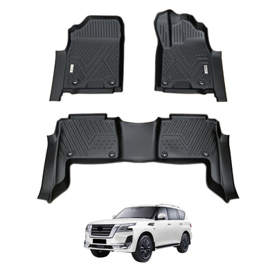5D Car Floor Mats for Nissan Patrol Y62 2012-Onwards