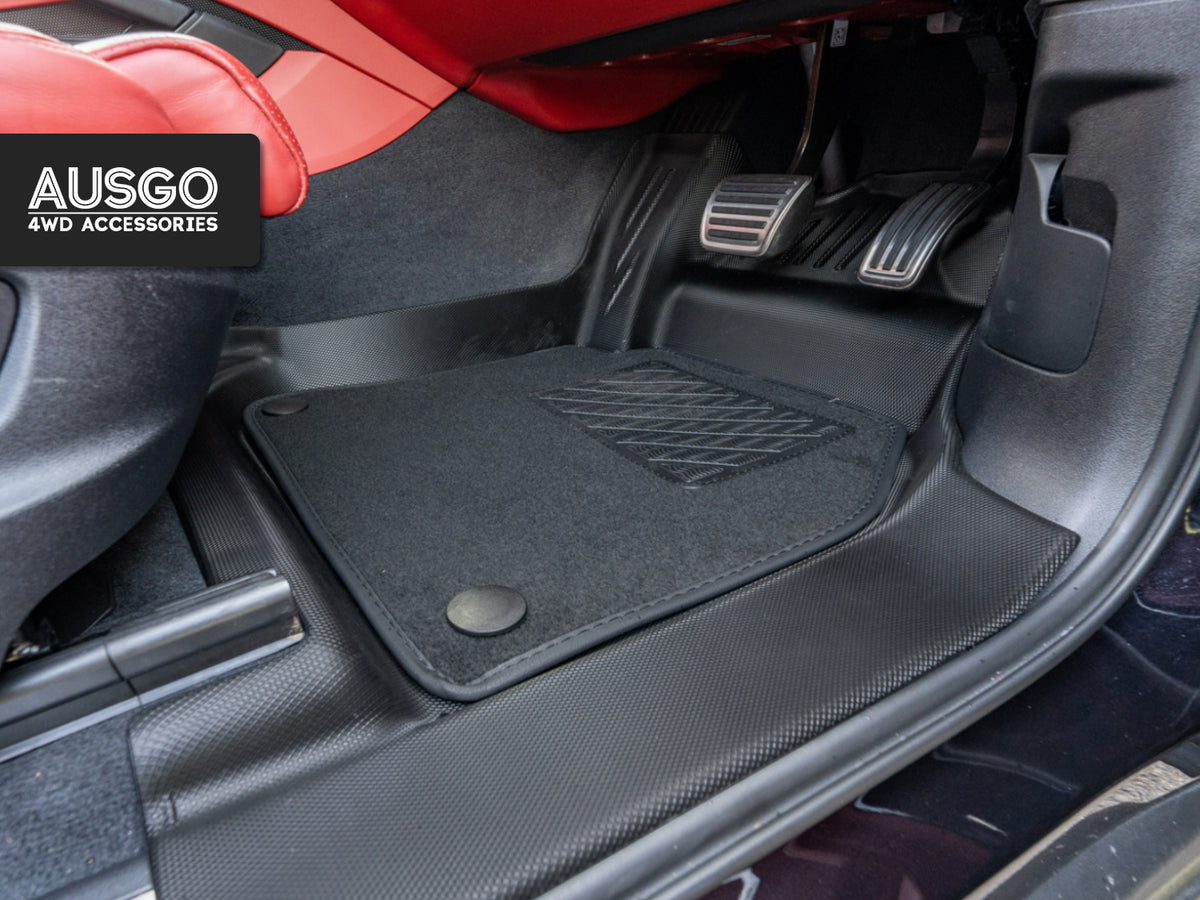 Double-Layer Car Floor Mats for Porsche Cayenne 9YA Series 2018-Onwards