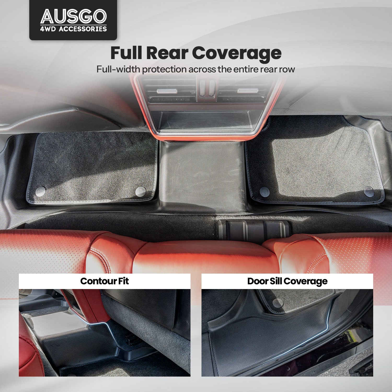 Double-Layer Car Floor Mats for Porsche Cayenne 9YA Series 2018-Onwards
