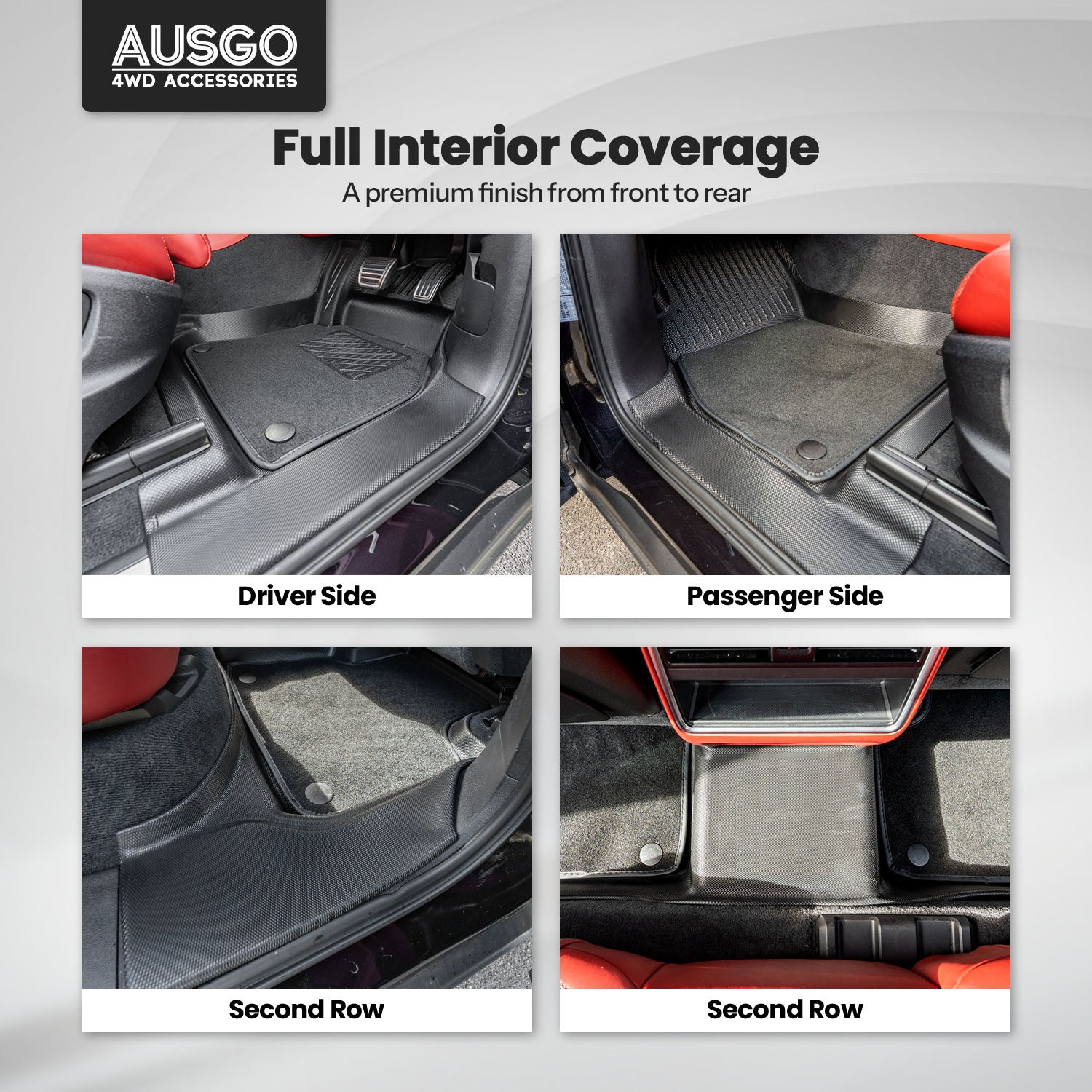 Double-Layer Car Floor Mats for Porsche Cayenne 9YA Series 2018-Onwards