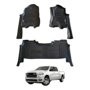 5D Car Floor Mats for RAM 1500 DT Series Crew Cab 2023-Onwards
