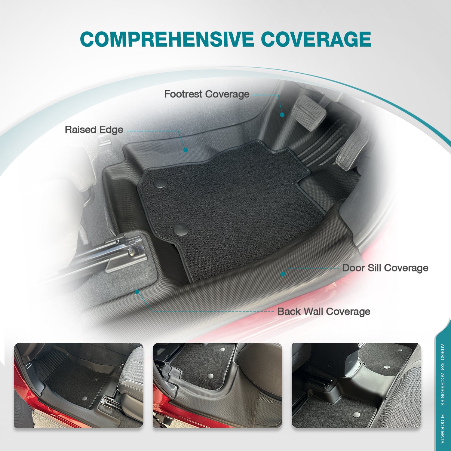 Double-Layer Car Floor Mats for Subaru Forester 2025-Onwards