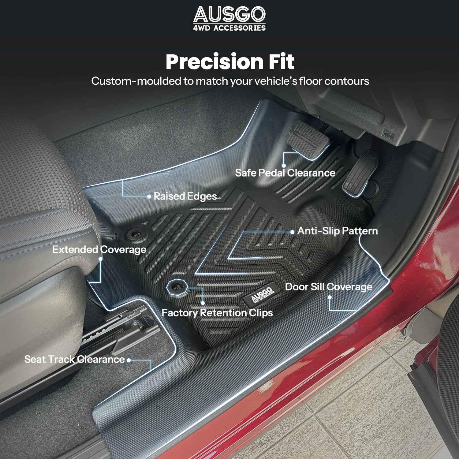 5D Car Floor Mats for Subaru Forester 2025-Onwards