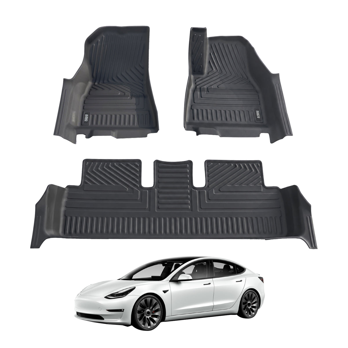 5D Car Floor Mats for Tesla Model 3 2019-2023