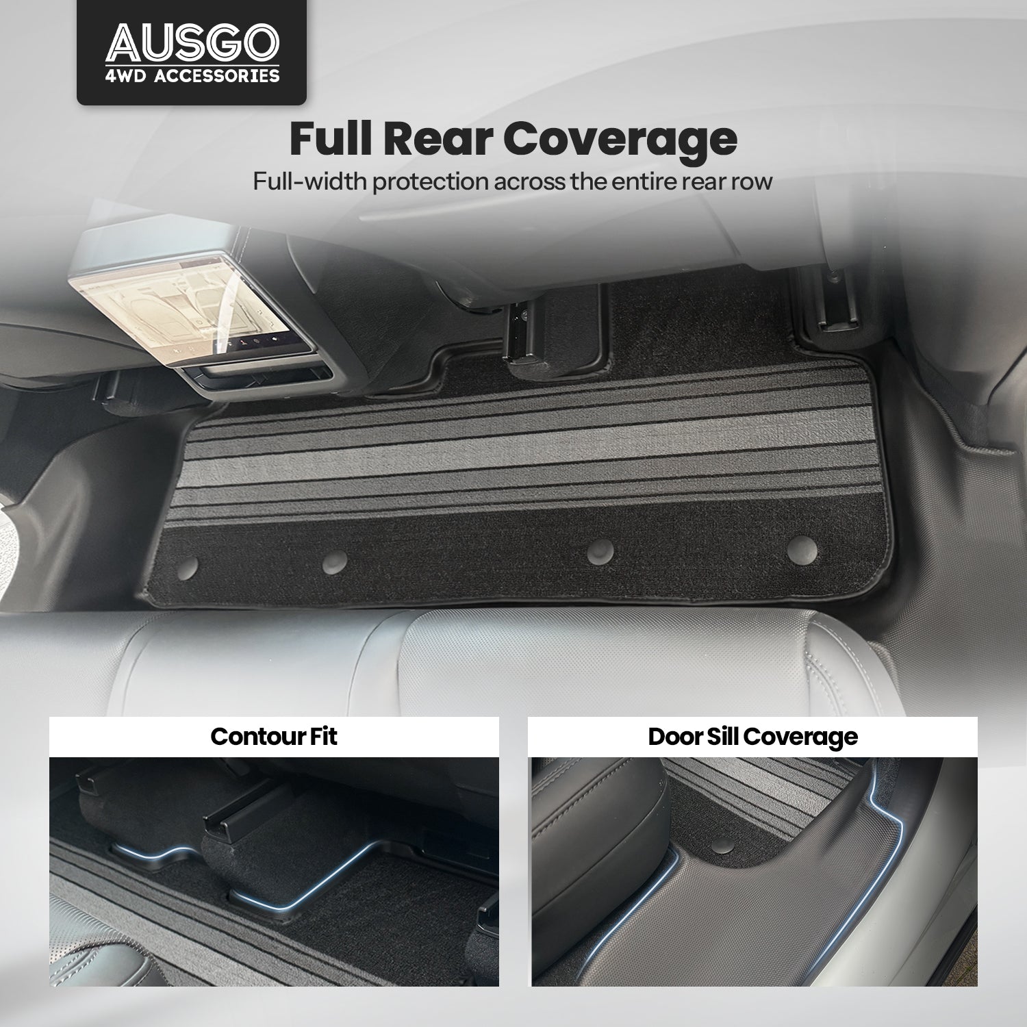 Double-Layer Car Floor Mats for Tesla Model Y Juniper 2025-Onwards