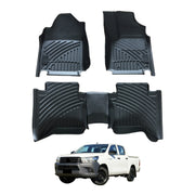 3D Floor Mats for Toyota Hilux Dual Cab 2015-Onwards Auto Trans