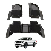 Double-Layer Car Floor Mats for Toyota Hilux Dual Cab 2025-Onwards Auto Trans