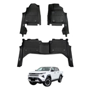 7D Injection Floor Mats for Toyota Hilux Dual Cab 2025-Onwards