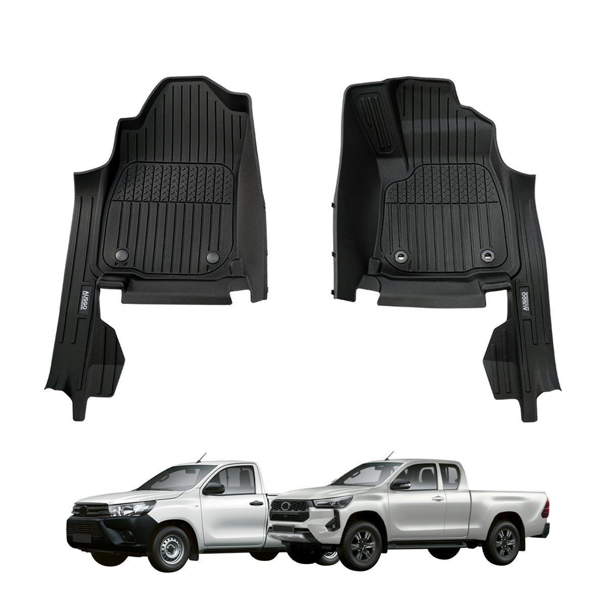 7D Injection Floor Mats for Toyota Hilux  Single / Extra Cab 2015-2025