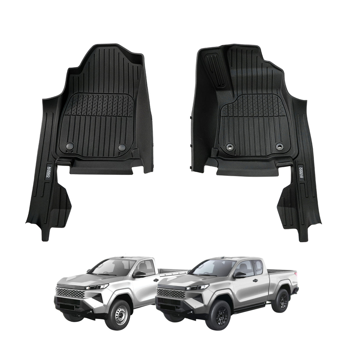 7D Injection Floor Mats for Toyota Hilux Single / Extra Cab 2025-Onwards