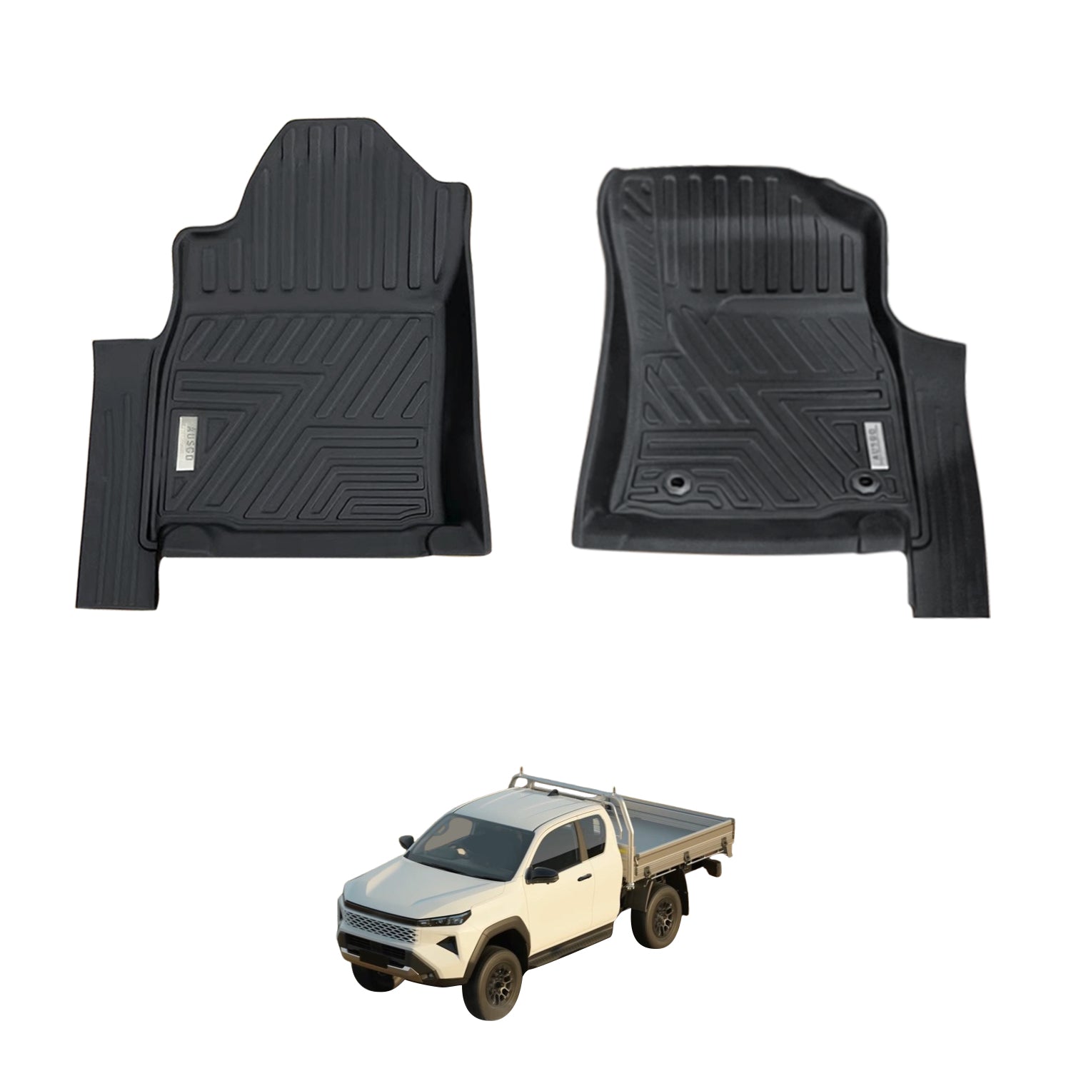 5D Car Floor Mats for Toyota Hilux Manual Transmission Single / Extra Cab 2025-Onwards