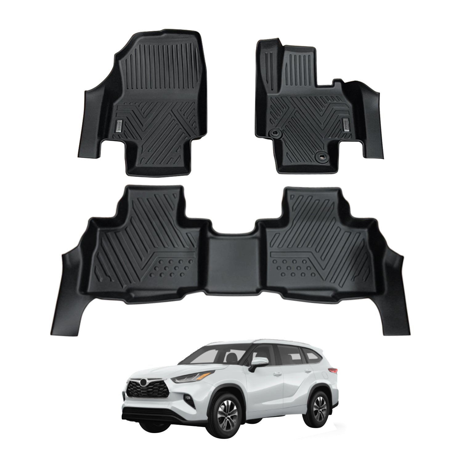 5D Car Floor Mats for Toyota Kluger 2021-Onwards