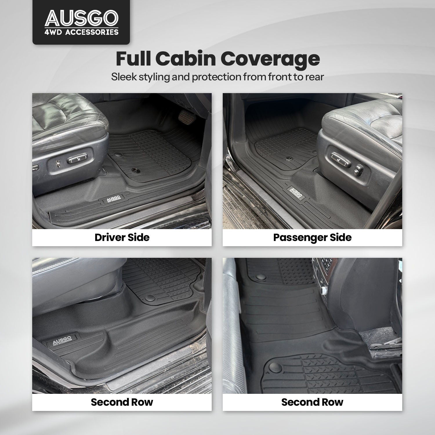 7D Injection Floor Mats for Toyota Land Cruiser 200 Series Altitude / VX / Sahara 2007-2012