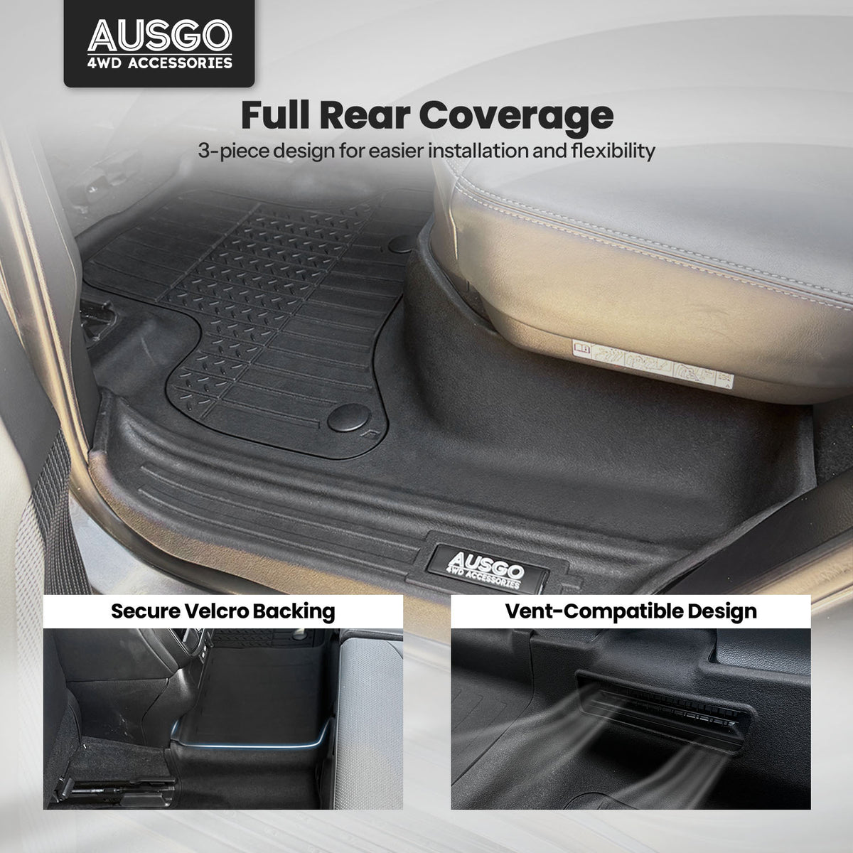 7D Injection Floor Mats for Toyota LandCruiser 300 Series 2021-Onwards