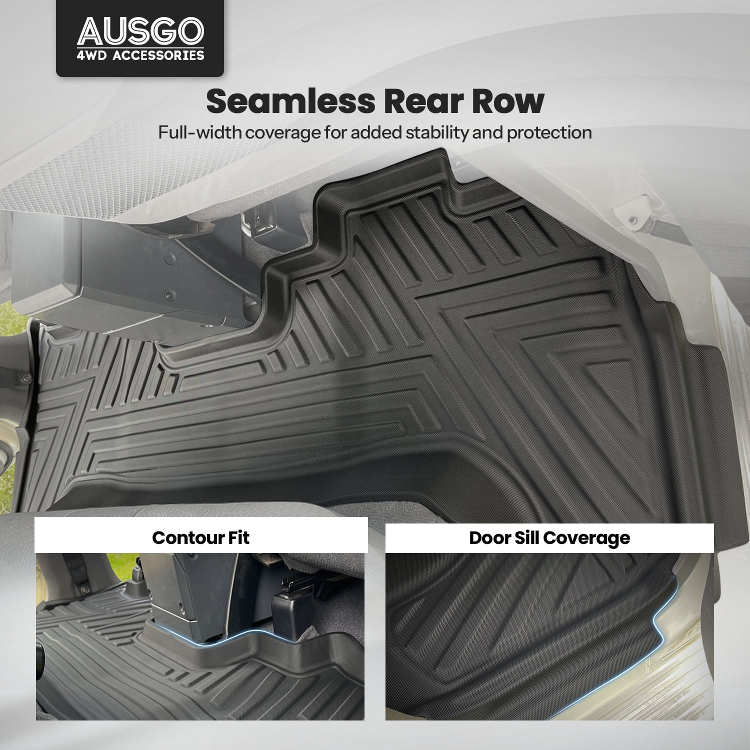 5D Moulded Car Floor Mats for Toyota Land Cruiser 76 Series 2012-2023