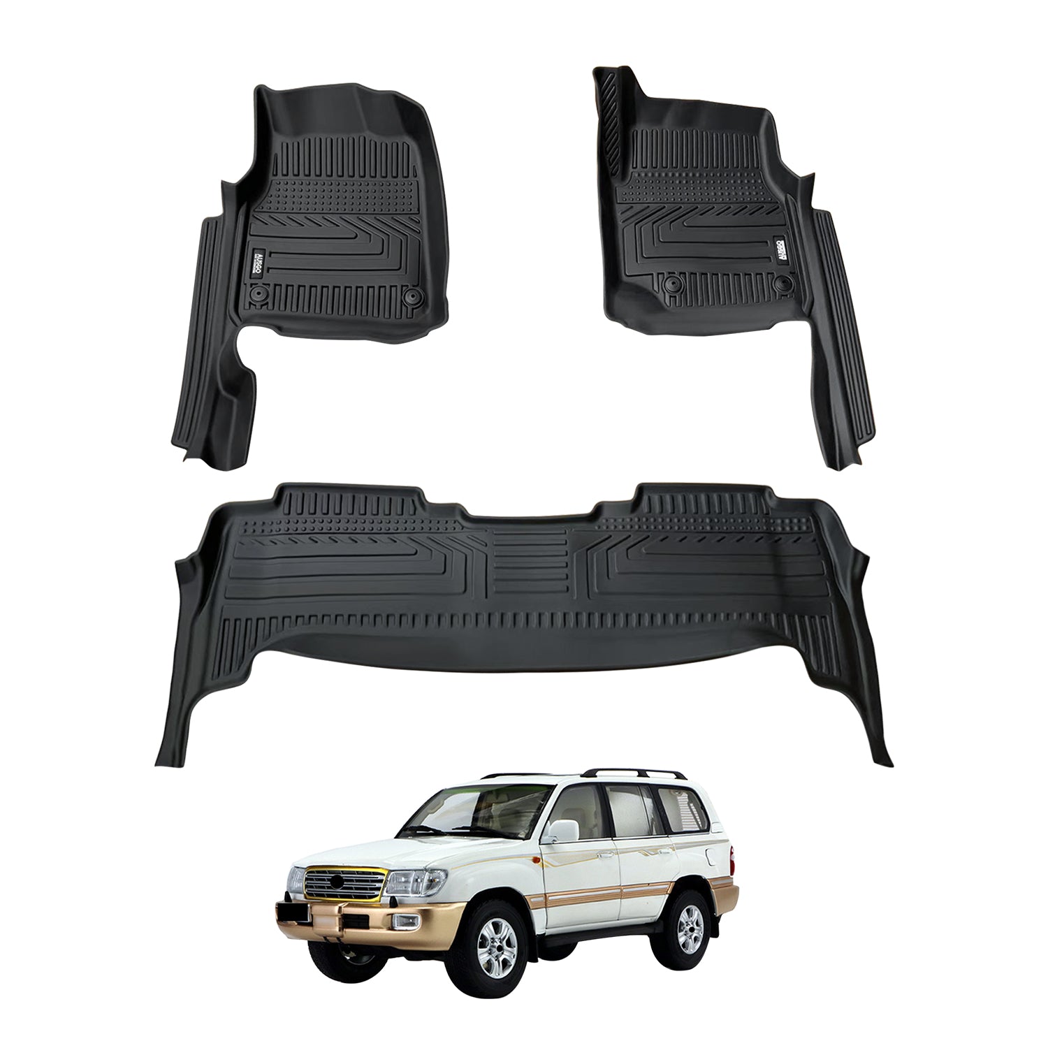 5D Car Floor Mats for Toyota Land Cruiser 100 105 Series 1998-2007