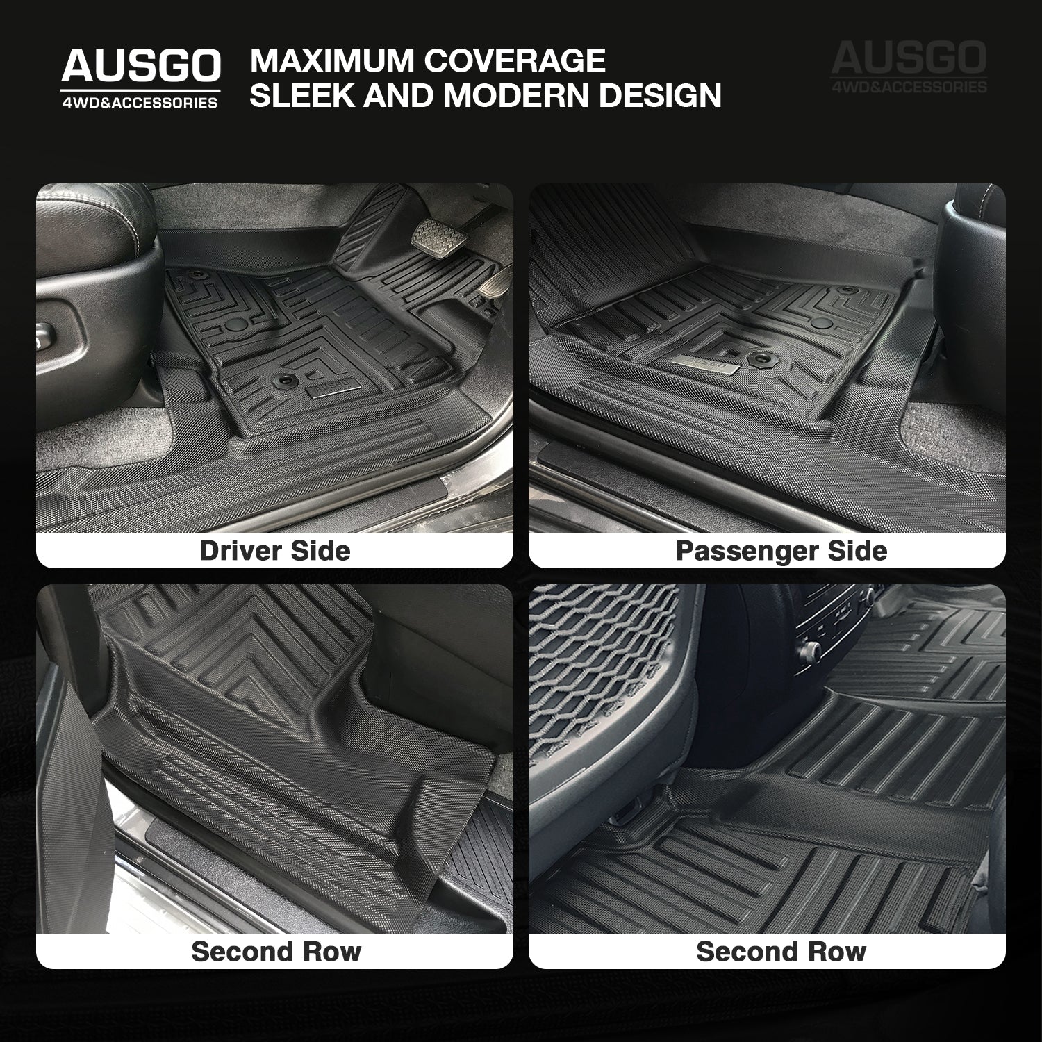 5D Moulded Car Floor Mats for Toyota Land Cruiser 200 Series 2007-2012