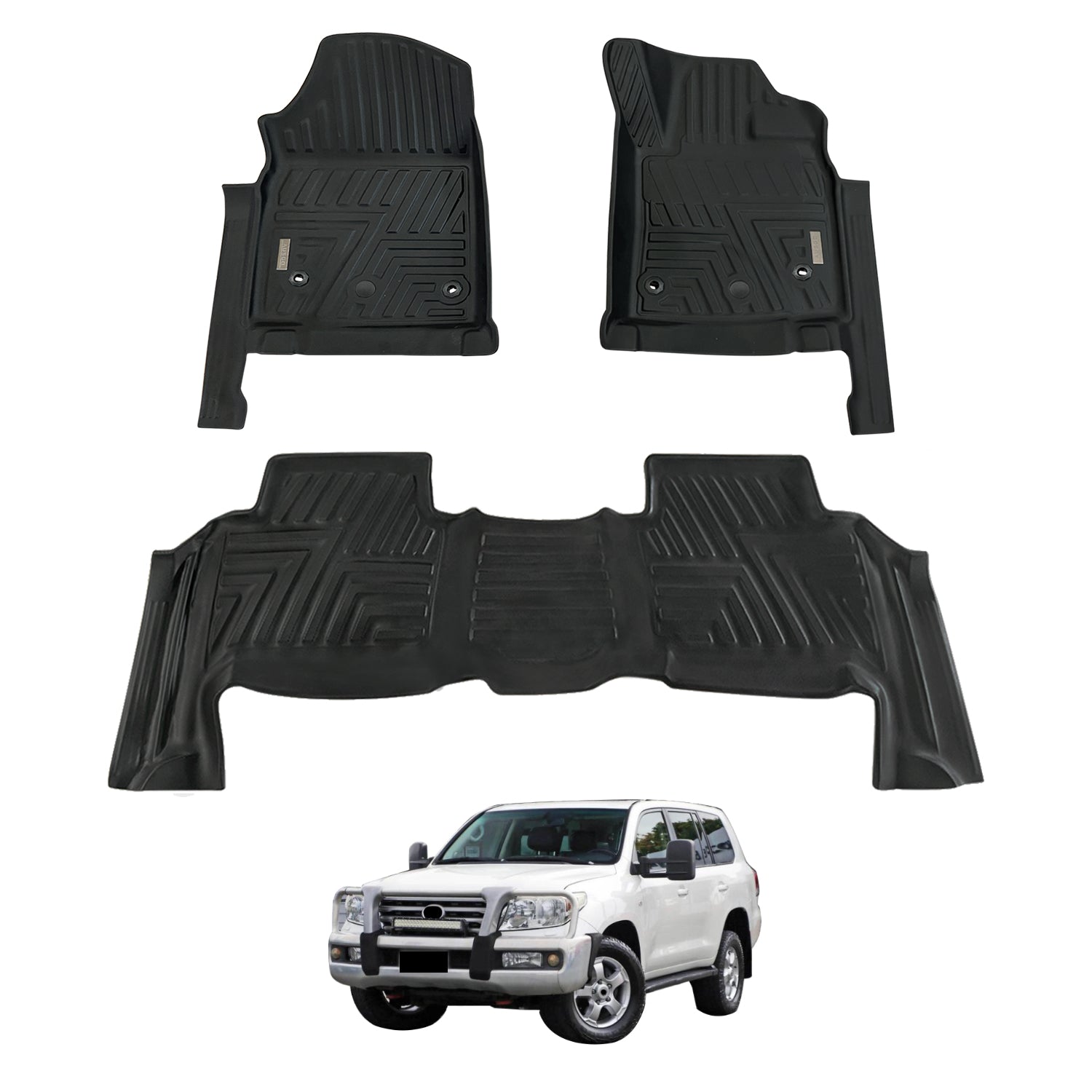 5D Moulded Car Floor Mats for Toyota Land Cruiser 200 Series 2007-2012