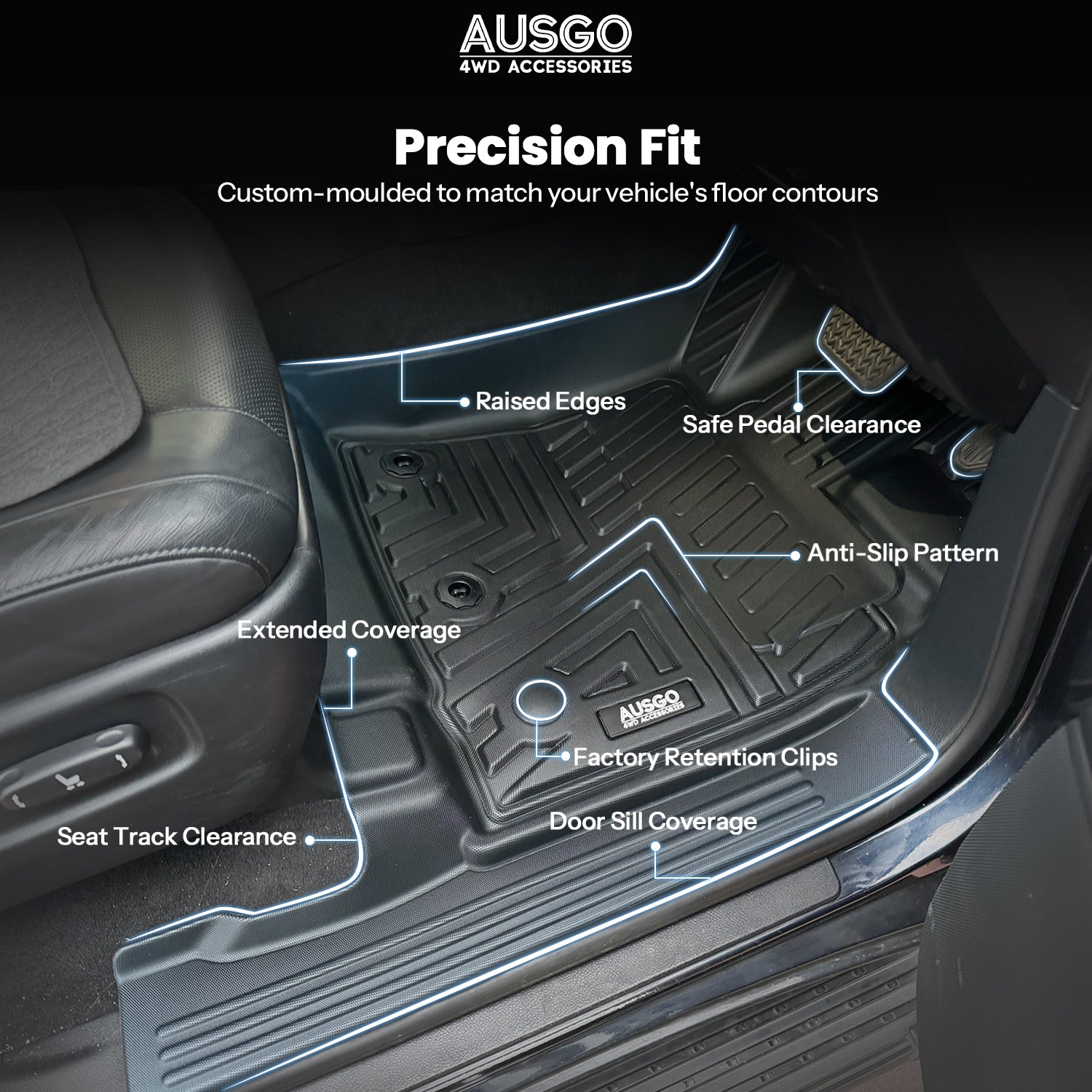 5D Car Floor Mats for Lexus LX570 LX Series 2013-2021