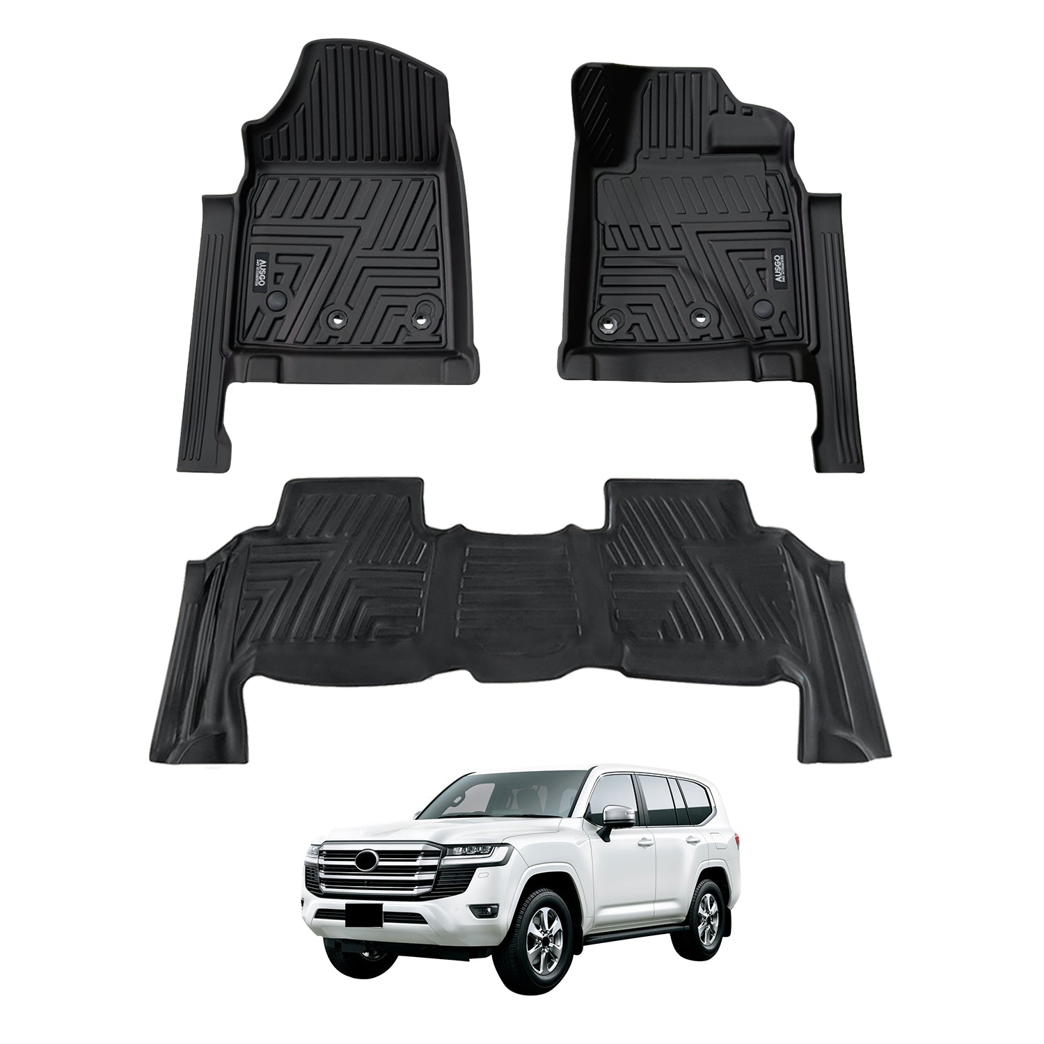 5D Moulded Car Floor Mats for Toyota Land Cruiser 200 Series 2012-2021