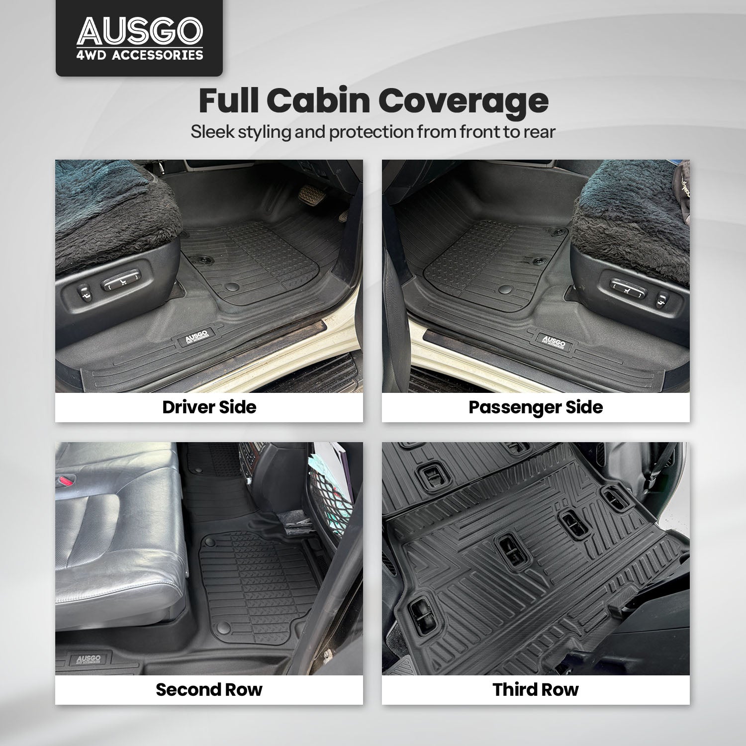PRE-ORDER 7D Injection Floor Mats for Toyota LandCruiser 200 Series Altitude / VX / Sahara 2012-2021