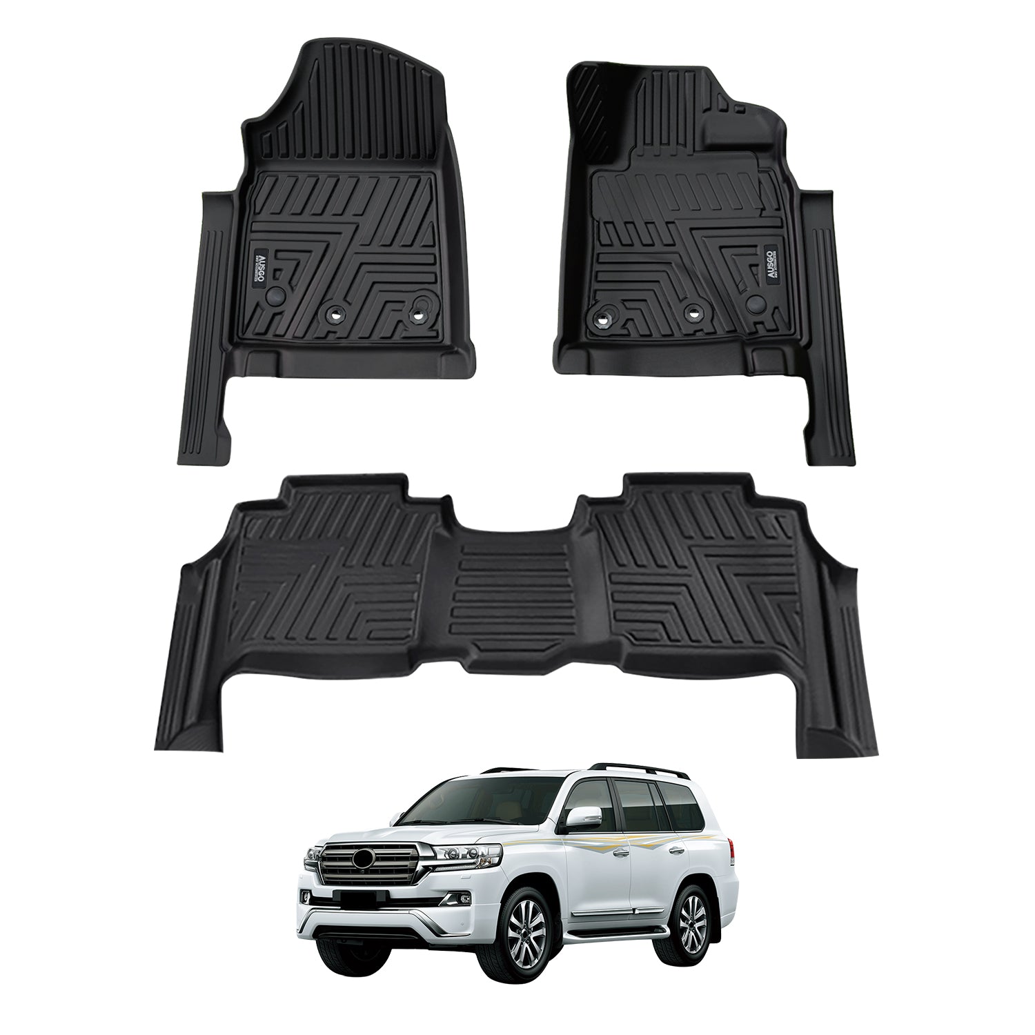 5D Moulded Car Floor Mats for Toyota Land Cruiser 200 Series 2012-2021