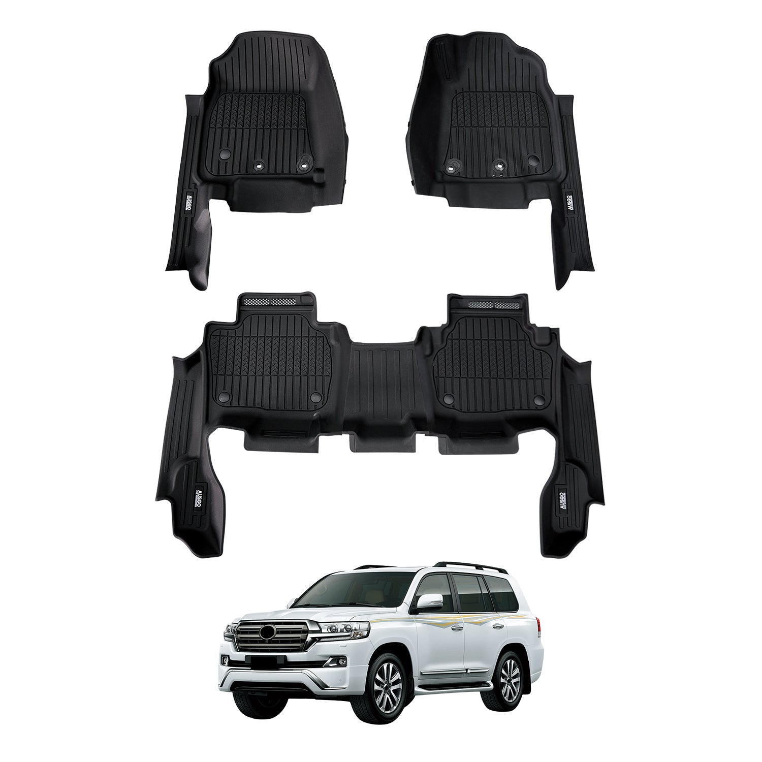 7D Injection Floor Mats for Toyota Land Cruiser 200 Series 2012-2021