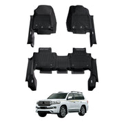 7D Injection Floor Mats for Toyota Land Cruiser 200 Series Altitude / VX / Sahara 2012-2021