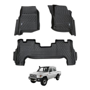 5D Car Floor Mats for Toyota Land Cruiser 79 Series Dual Cab 2012-Onwards