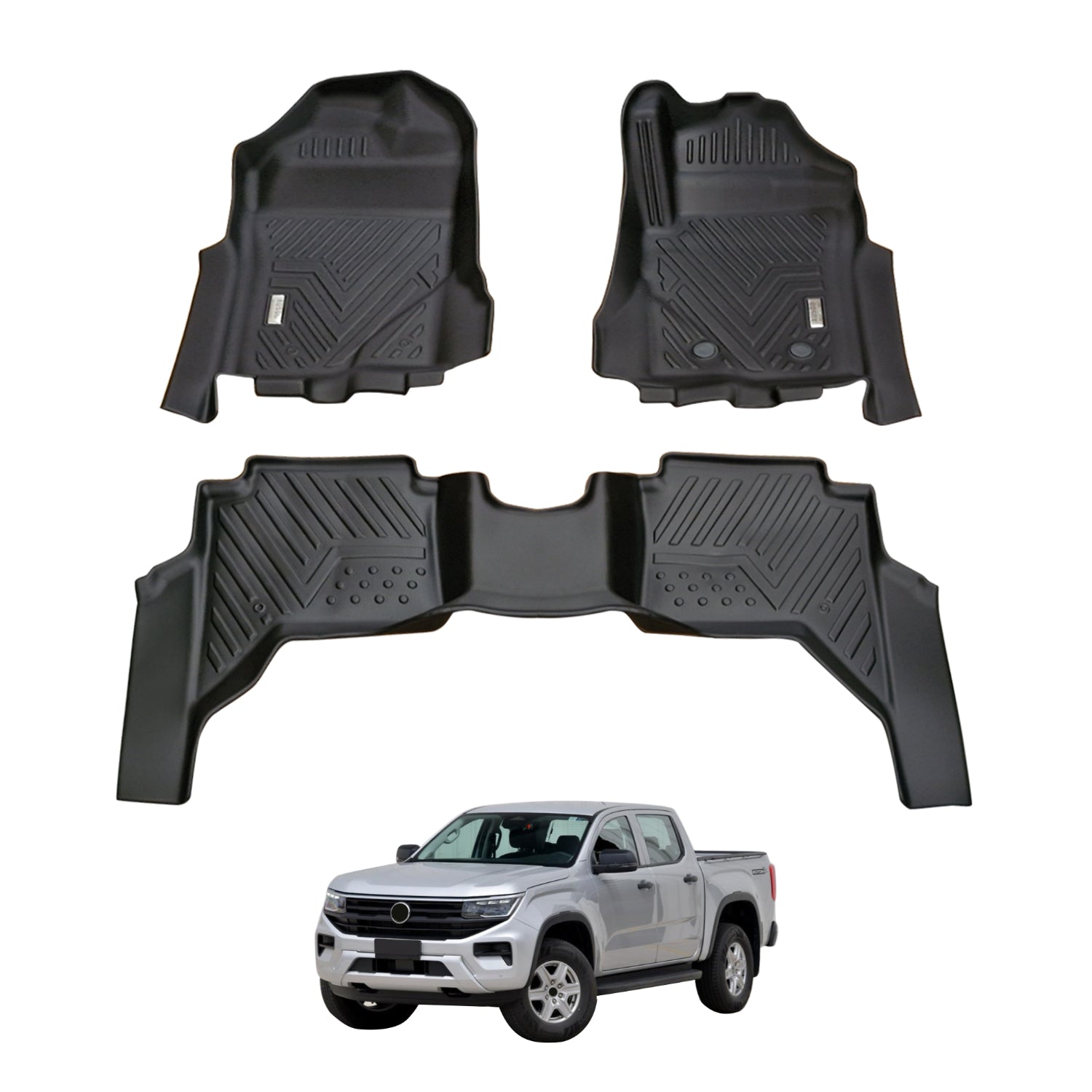5D Car Floor Mats for Volkswagen Amarok NF Dual Cab 2023-Onwards