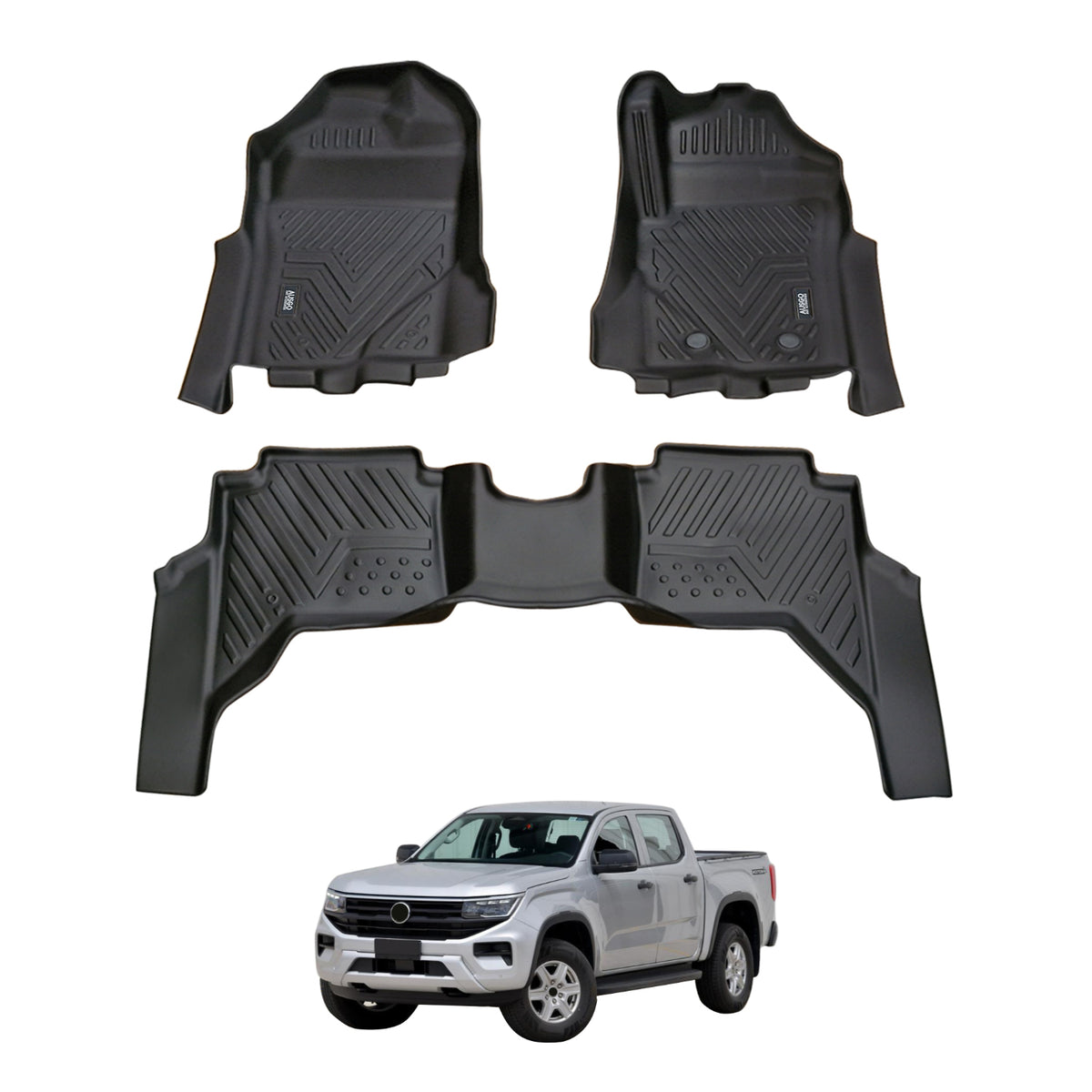 PRE-ORDER 5D Car Floor Mats for Volkswagen Amarok NF Dual Cab 2023-Onwards