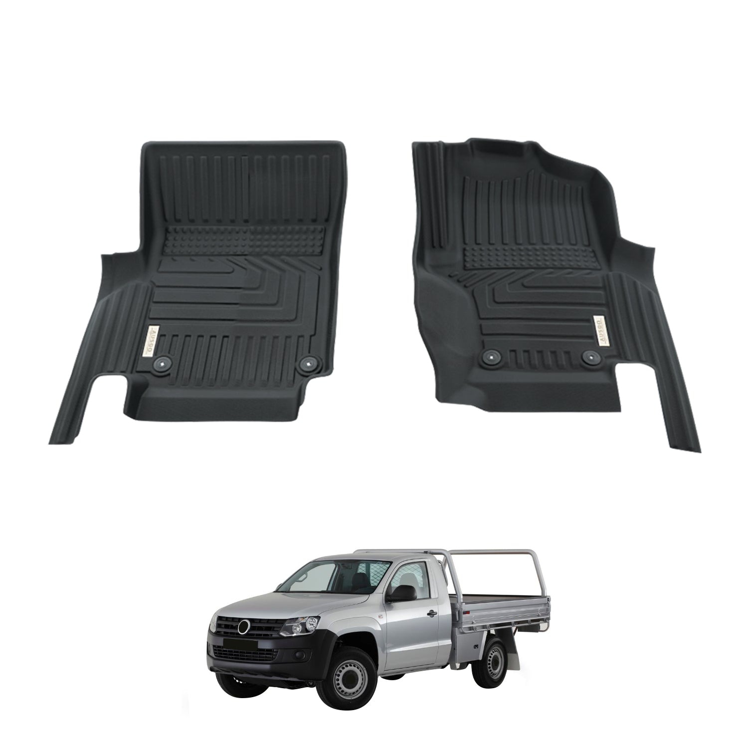 5D Car Floor Mats for Volkswagen Amarok 2H Single Cab 2009-2022