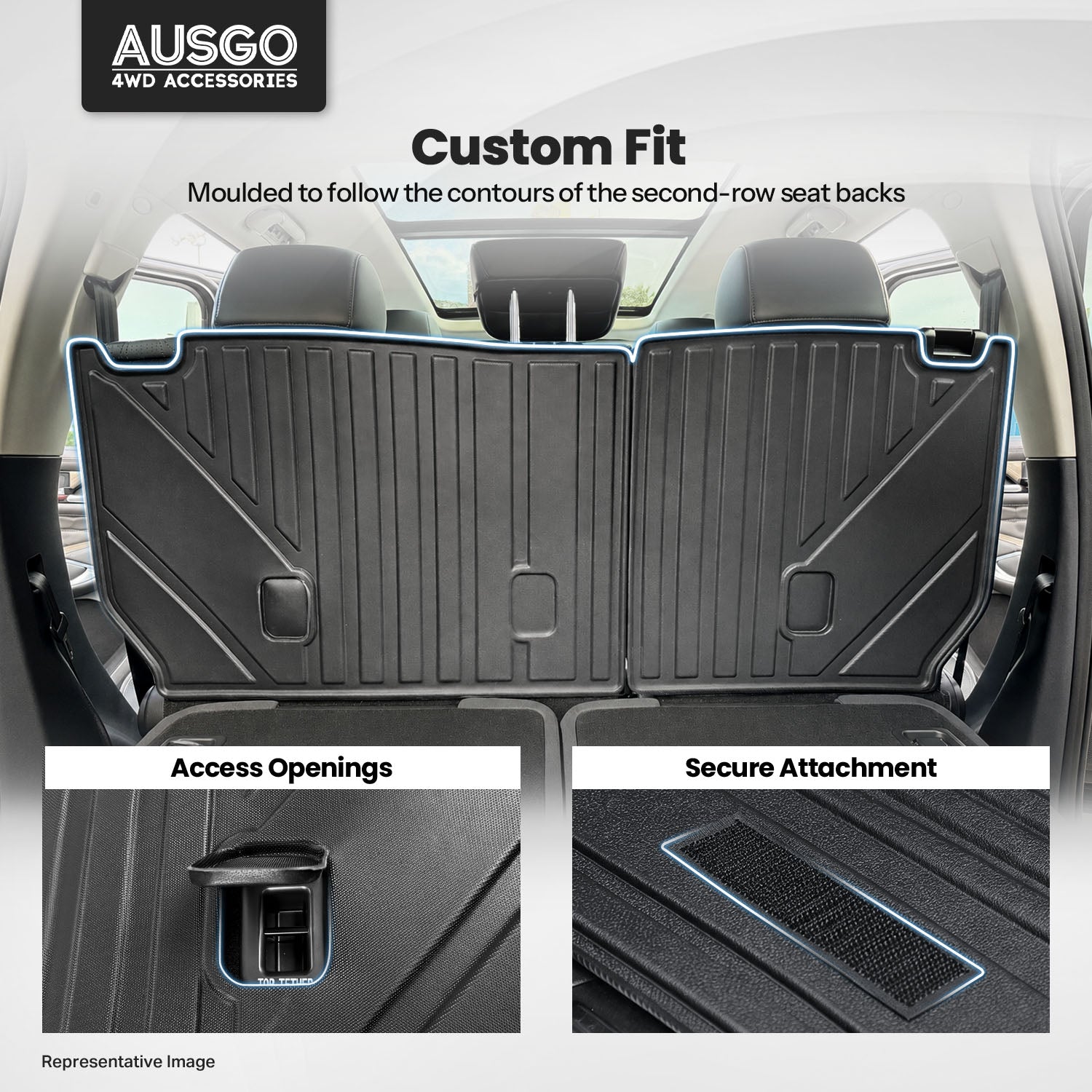 Boot Liner Back Seat Protector for GWM Tank 500 2024-Onwards