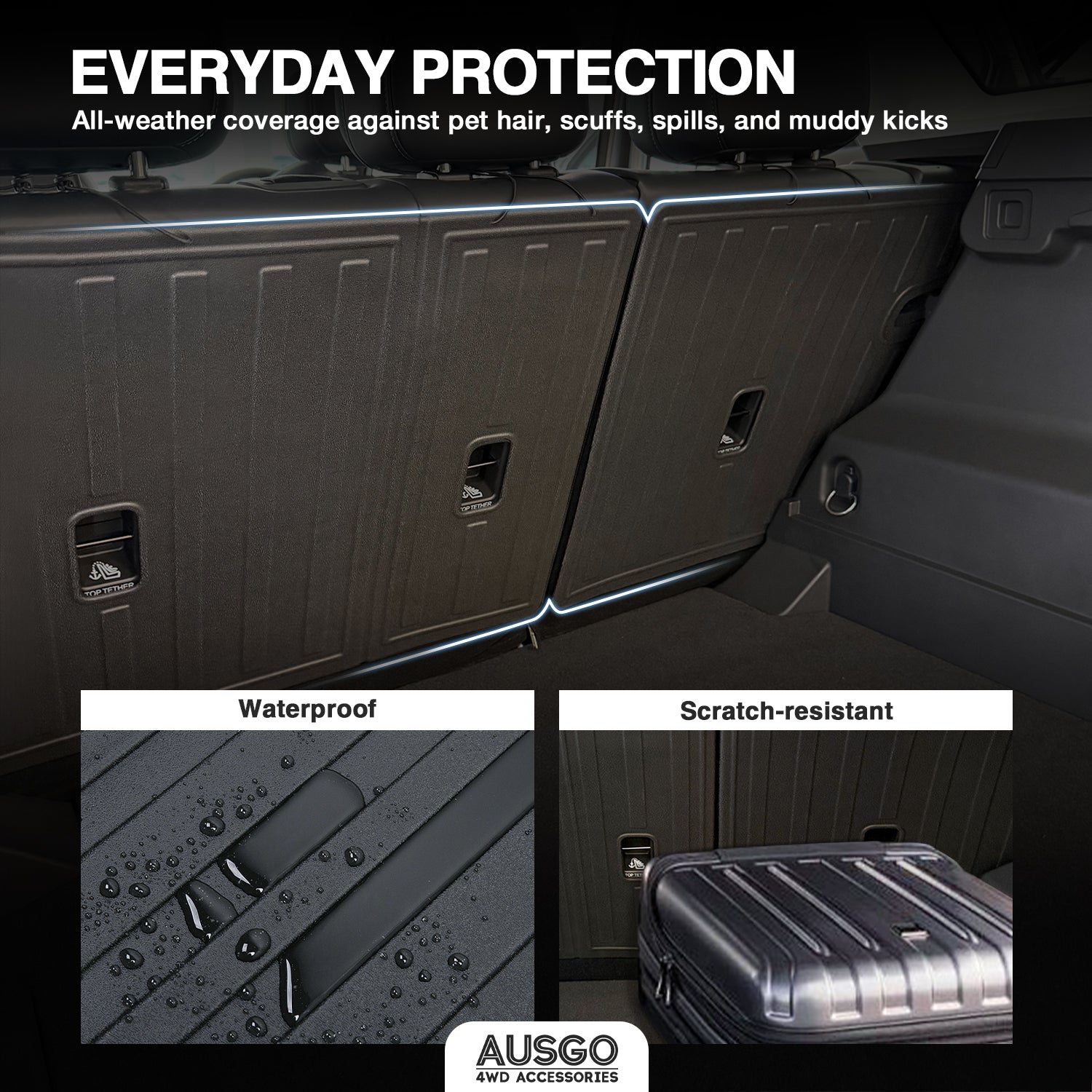Boot Liner Back Seat Protector for Jaecoo J7 2024-Onwards