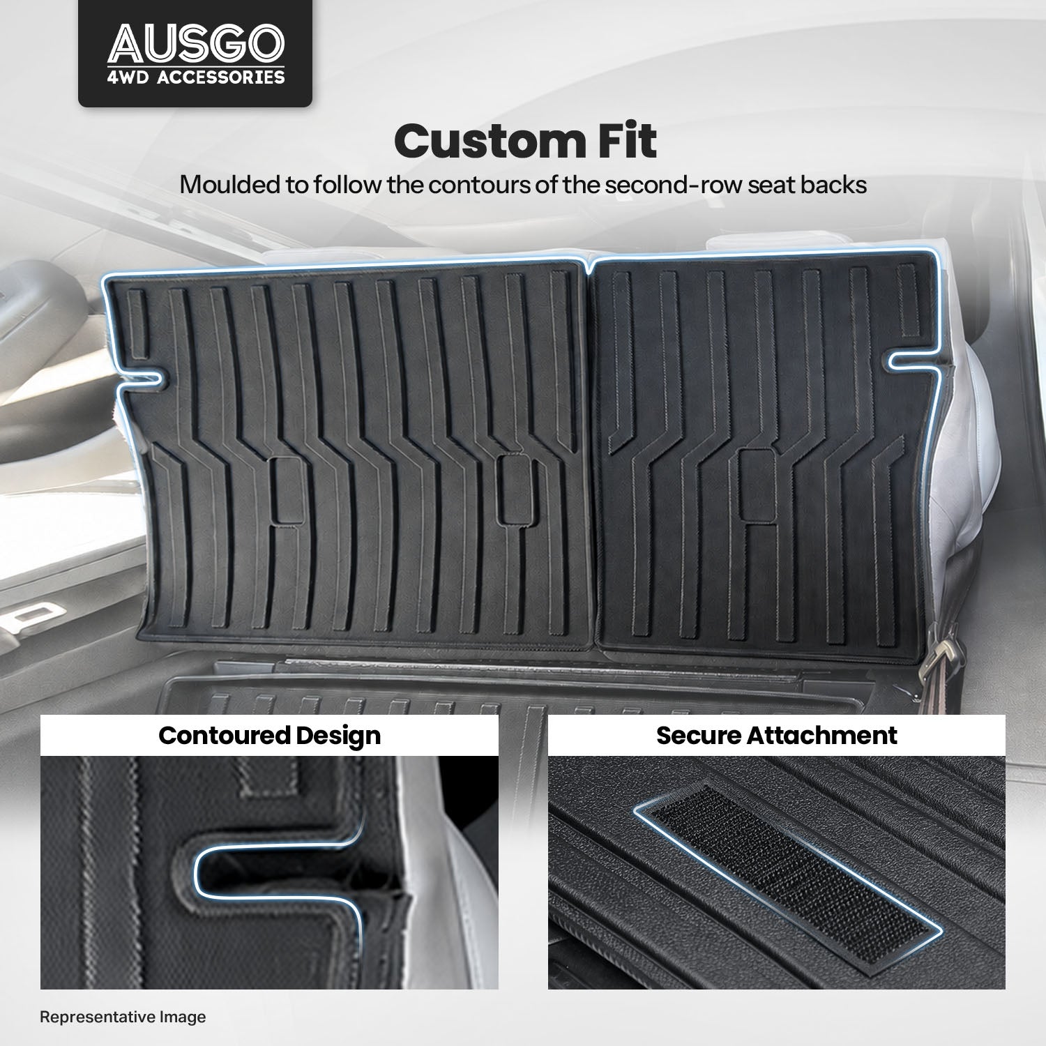 Boot Liner Back Seat Protector for MG MG4 2023-Onwards