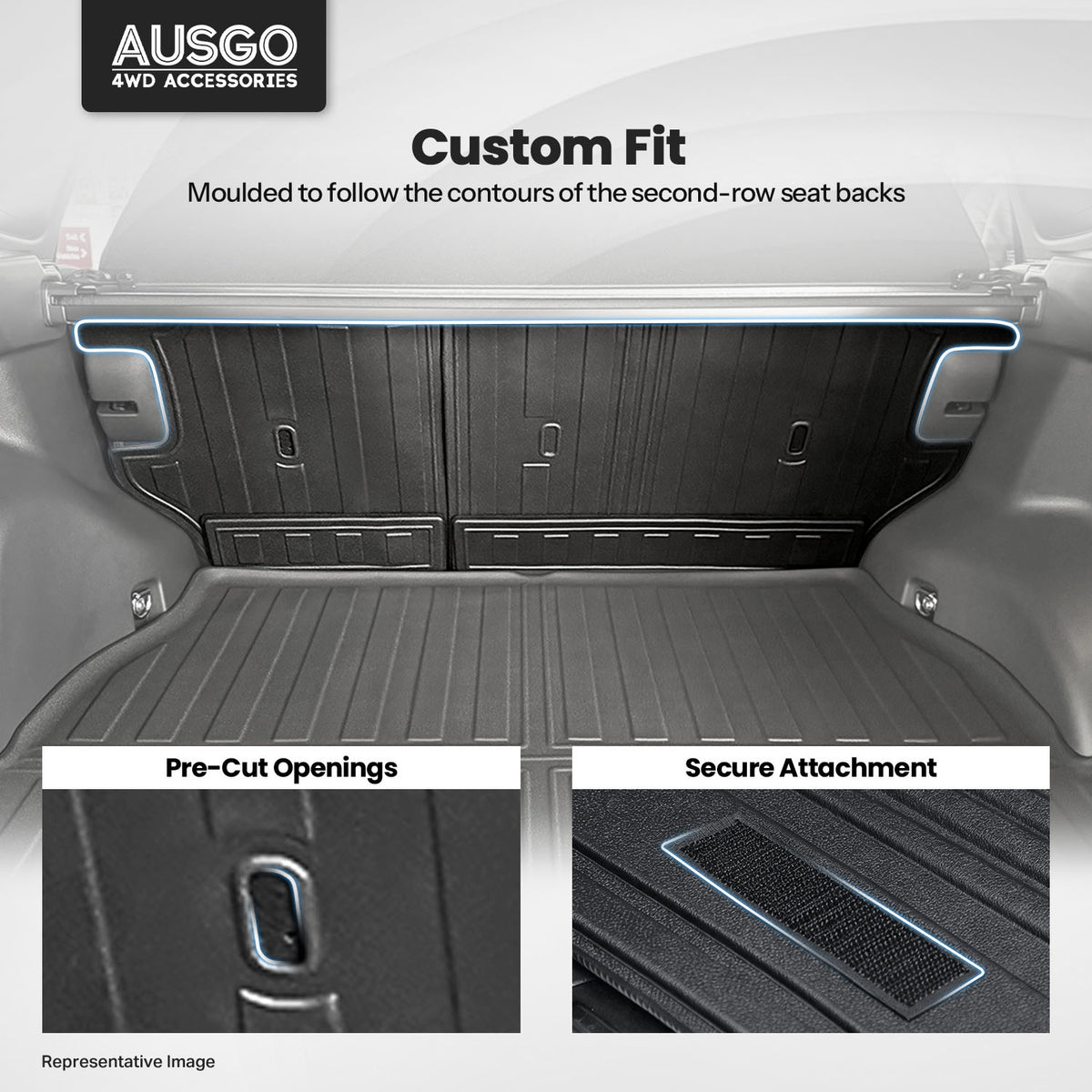 Boot Liner Back Seat Protector for Toyota RAV4 2026-Onwards