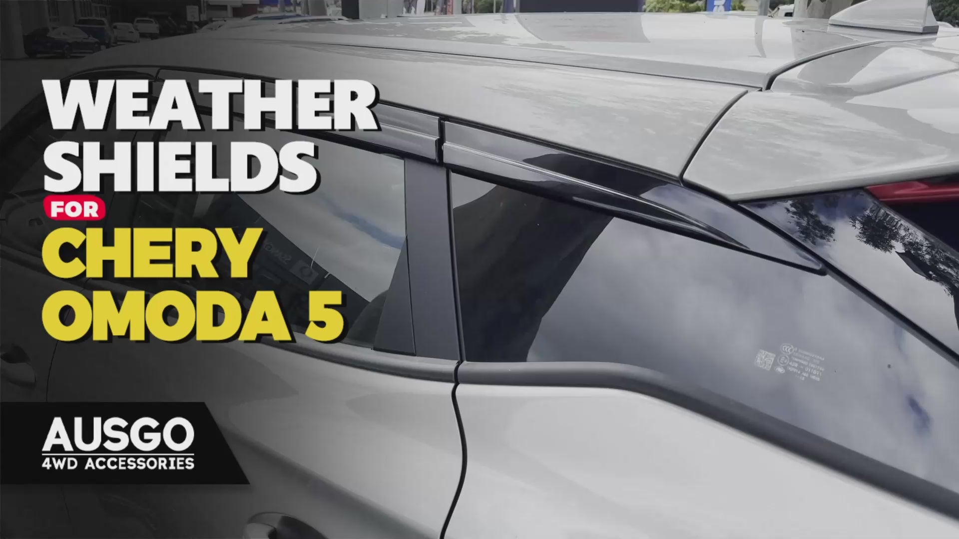 Load video: Injection Weather Shields for Chery Omoda 5 2023-Onwards