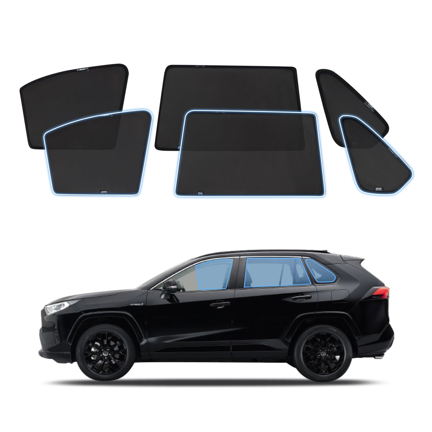 Magnetic Window Sun Shade for Toyota RAV4 2019-2026