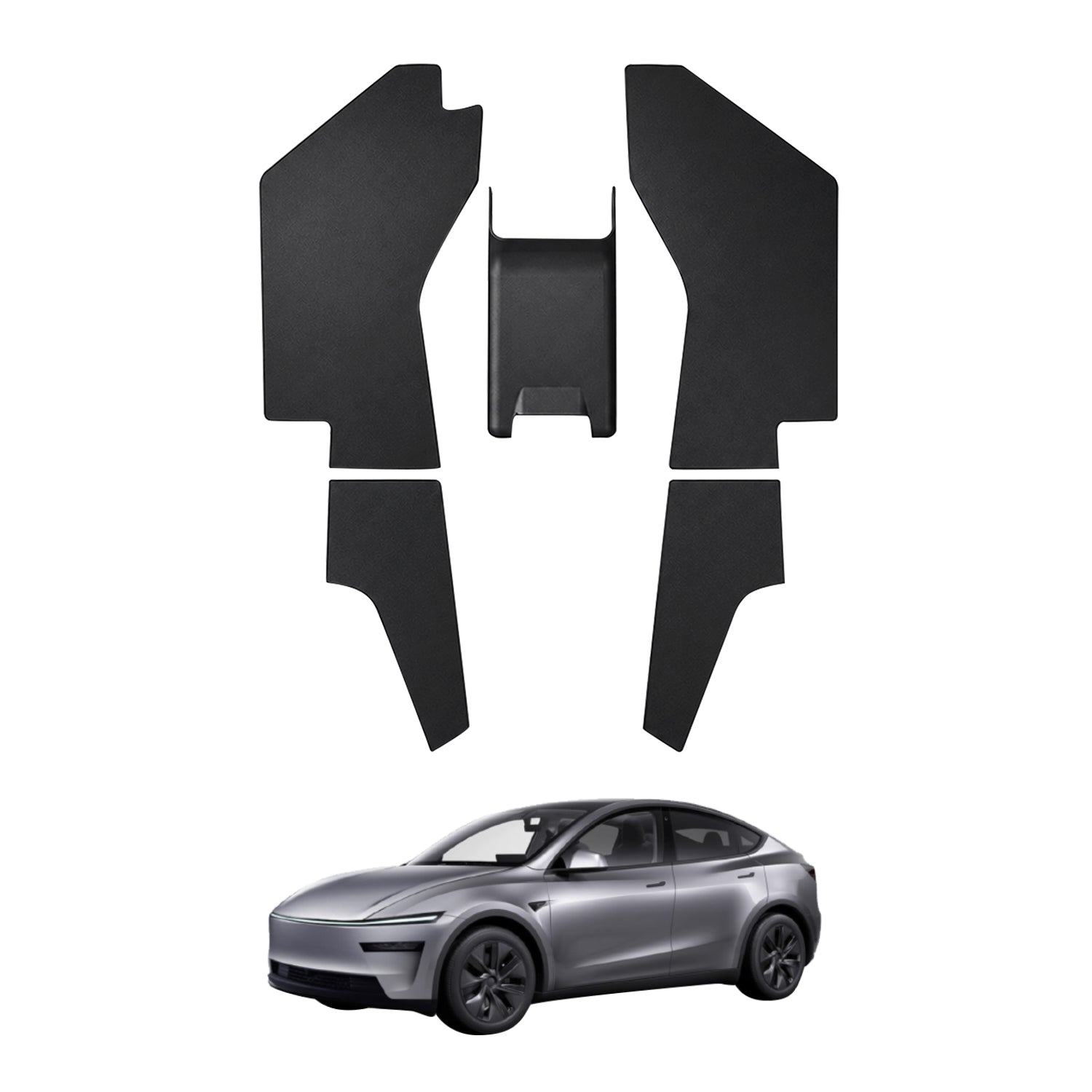 Centre Console Side Kick Protector Mats for Tesla Model Y Juniper 2025-Onwards 5PCS