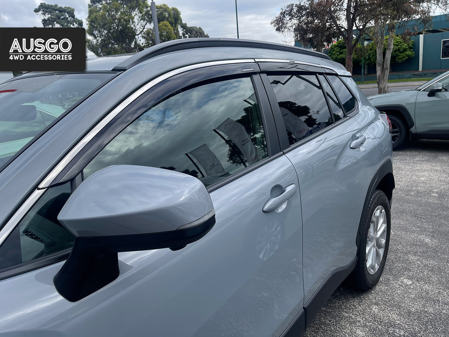 Stainless Trim Weather Shields for Toyota Corolla Cross SUV 2022-Onwards