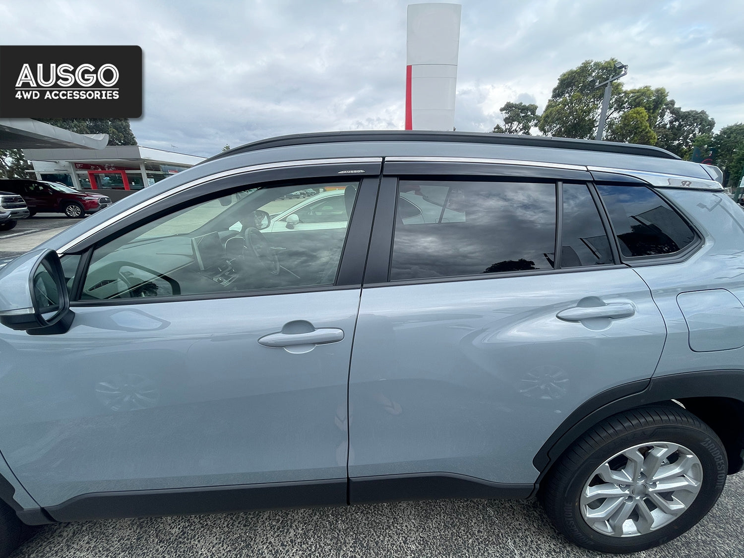 Stainless Trim Weather Shields for Toyota Corolla Cross SUV 2022-Onwards