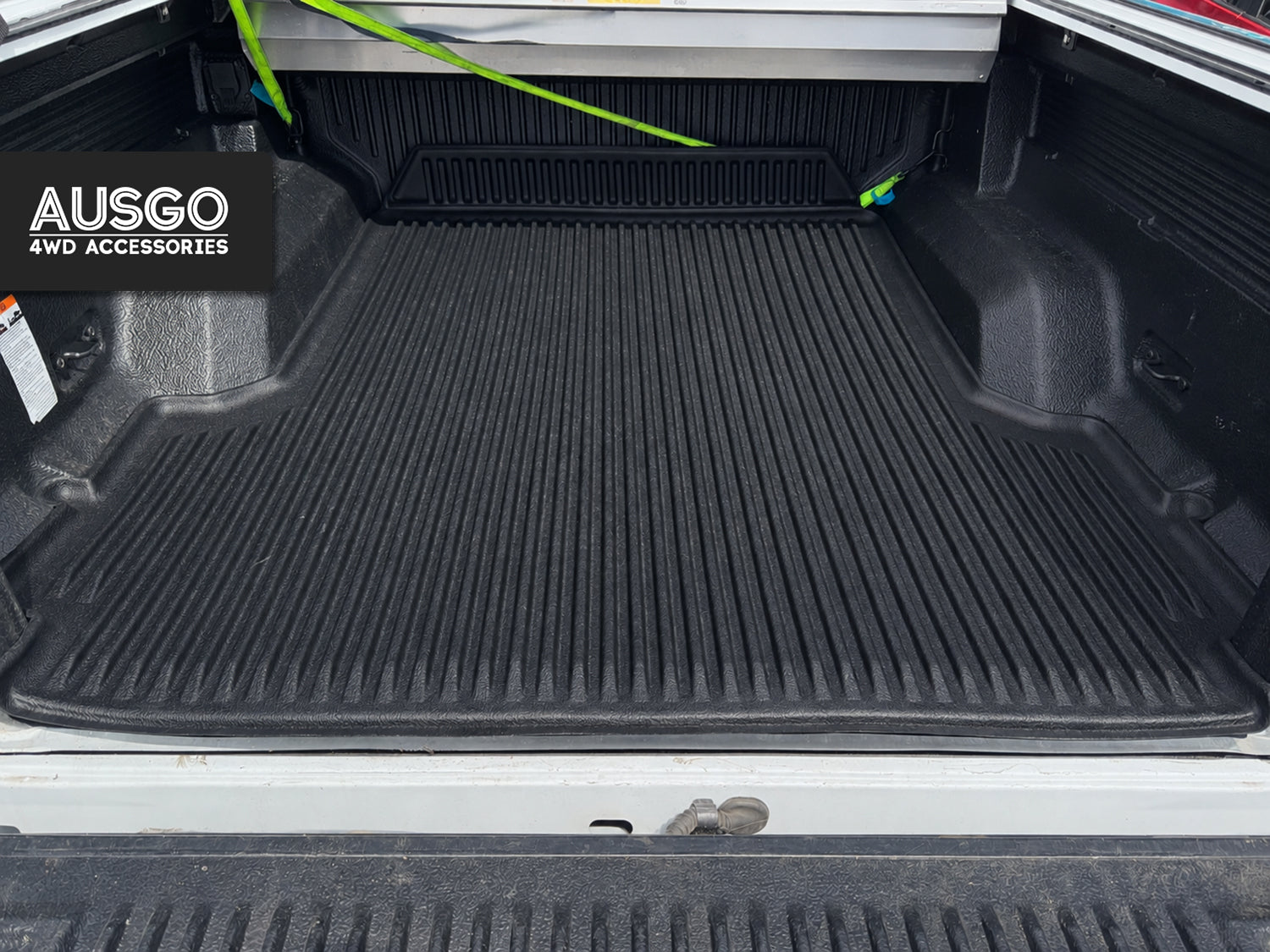 3D TPE Ute Mat for Ford Ranger Dual Cab 2011-2022 Fitted with Factory Plastic Tub Liner